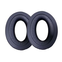 Coussinets d'oreille de remplacement Coussinets d'oreille en mousse à mémoire de forme en cuir protéiné pour casque d'aviation BOSE X A10 A20