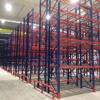 Rayonnage à palettes à 2-5 niveaux pour allées larges et charges lourdes, pour entrepôt automatisé et centre d'exécution des commandes en ligne