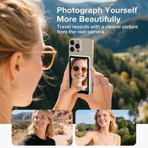 Không Dây Ảnh Tự Sướng Màn Hình Màn Hình Cho Iphone Android 1500MAh Từ Điện Thoại Vlog Ảnh Tự Sướng Màn Hình Với Từ Xa Cho Trở Lại Máy Ảnh Không <span class=keywords><strong>C</strong></span>ó Sự Chậm Trễ - Product Image 3