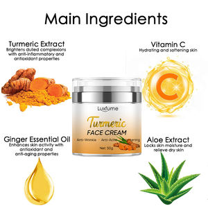 <span class=keywords><strong>Crema</strong></span> Facial de Cúrcuma <span class=keywords><strong>para</strong></span> Piel Radiante, Aclara Manchas Oscuras y Combate el Acné - Product Image 2