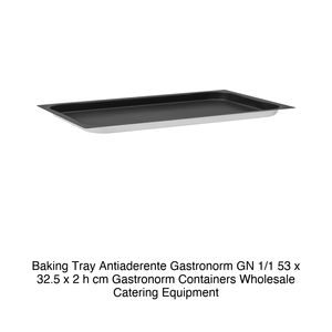 Non-Stick GN 1/1 Oven <b>Tray</b> 53 × 32.5 × 2 h cm Gn1/1 - Product Image 2
