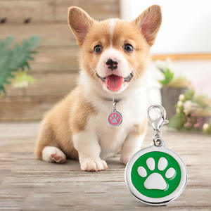 <span class=keywords><strong>Pet</strong></span> Acessórios Collar Charming Logo ID Round Made Metal Colorido Esmalte Pintado <span class=keywords><strong>Pet</strong></span> Garra <span class=keywords><strong>Paw</strong></span> Em Forma De Cão Tag - Product Image 4