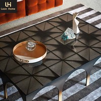 Table basse de salon de luxe légère de concepteur nordique Table basse personnalisée en acier inoxydable de Style créatif moderne pour Villa
