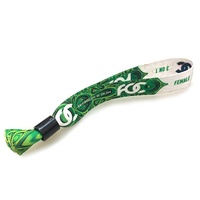 Article promotionnel pas cher, bracelet personnalisable, Festival personnalisé, en tissu, pour événements