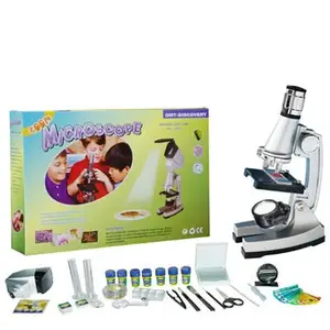 Juguetes de aprendizaje para niños, STX-1200 de microscopio de plástico
