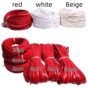 Оптовая продажа 2 мм толщина Натуральная кожа шнур 3-10 мм плоский кожаный шнур для домашних животных воротник браслет ожерелье - Product Image 5