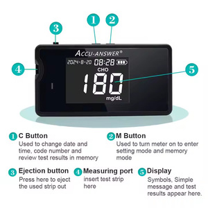 Monitor <span class=keywords><strong>de</strong></span> Lípidos en Sangre Profesional 4 en 1, <span class=keywords><strong>Medidor</strong></span> <span class=keywords><strong>de</strong></span> <span class=keywords><strong>Colesterol</strong></span> Portátil, Sistema <span class=keywords><strong>de</strong></span> Monitoreo <span class=keywords><strong>de</strong></span> TC, HDL, TG y LDL para Uso Doméstico y Hospitalario - Product Image 6