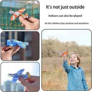 Lot de 50 avions planeurs <span class=keywords><strong>en</strong></span> mousse pour enfants, jouets d'extérieur, cadeaux et remplissages pour fêtes, avions <span class=keywords><strong>en</strong></span> <span class=keywords><strong>papier</strong></span>, jouets volants pour enfants - Vente chaude - Product Image 6