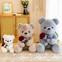 Oursons en Peluche Personnalisés pour Vente en Gros, Jouets Doux Écologiques en Peluche pour Cadeau de Saint-Valentin Commande en Gros