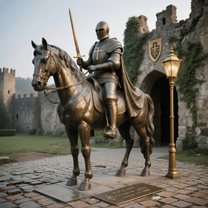 कांस्य के घोड़े और प्रतिमा के साथ पारंपरिक कास्टिंग के साथ कांस्य नाइट मूर्तिकला को अनुकूलित करना - Product Image 2