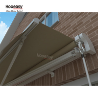Auvent rétractable Hooeasy pour jardin extérieur, protection solaire pliable pour véranda, auvent en aluminium pour fenêtre