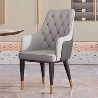 Chaises de salle à manger de luxe, chaise de café, chaise de restaurant, chaise de salle à manger avec dossier et accoudoirs, chaise d'hôtel, chaise pour salle à manger