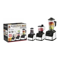 Mixeur-Blender-Presse-Agrumes Commercial 3-en-1 Bardefu de Haute Qualité, Robuste en Acier Inoxydable, Électrique à Bouton Poussoir pour Usage Domestique