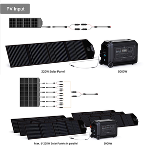 E-Nice L3/L5 <b>Solar</b> & Gas <b>Generator</b> Battery Bank 3000W/5000W Pure Sine Wave Emergency Power Supply for Yurts L3/L5 High-Capacity - Product Image 3