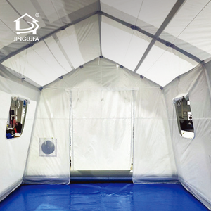 Tenda Rumah Sakit Medis Tiup Portabel Putih Tahan Air Kanvas Oxford PVC untuk Bantuan Darurat Bencana - Product Image 2