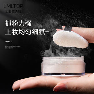 LMLTOP <b>Flocked</b> <b>Powder</b> Puff Round Single Pack Super Soft Makeup Application Cushion Dry <b>Powder</b> Puff A79968 - Product Image 1