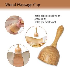 Outils de Massage de thérapie du bois rouleau de Massage en bois bâton de thérapie de Massage en bois tenant le Point de déclenchement de la douleur Cellulite - Product Image 2