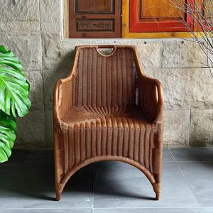 Modern design woven rattan wicker <strong>dining</strong> <strong>chair</strong> - Product Image 3