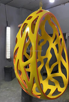 Berceau évidée en fibre de verre design moderne Chaise à bascule pour patio, balançoire intérieure et extérieure