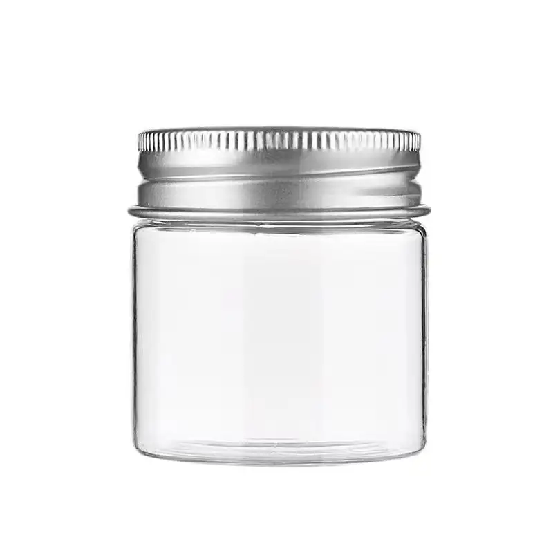 Great Quality Wholesale PET plastic jar 20g 30g cosmetic cream jar Container With Aluminum Lid
