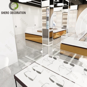 ตู้โชว์กระจกสำหรับร้านแว่นตา ร้านขายแว่นกันแดด ชั้นวางกระจกโชว์สินค้า ออกแบบร้านแว่นตา - Product Image 3