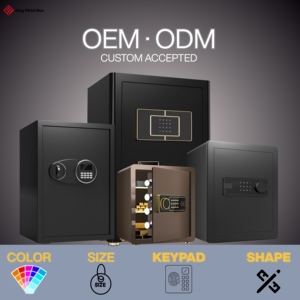 Coffre-fort électronique numérique KMB KMB-SB-11 avec serrure en acier ignifuge et <span class=keywords><strong>clé</strong></span> pour la maison, le bureau ou l'hôtel - Product Image 4
