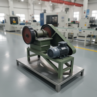 Mini Trituradora de Mandíbulas Portátil de Laboratorio, con Motor Eléctrico de 2.2kw y Doble Volante de Inercia, para Preparación de Muestras en Minería
