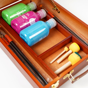 Cavalletto da Tavolo in Legno Regolabile Multifunzionale Portatile per <span class=keywords><strong>Artisti</strong></span> con Coperchio a Cerniera 37x28x10cm - Product Image 2