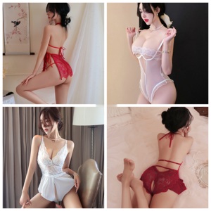 Lencería Sexy de Encaje Transparente para Mujer, Tallas Grandes, Ropa Interior Transpirable, Ropa Íntima Femenina, Venta al Por Mayor a Bajo <span class=keywords><strong>Precio</strong></span> - Product Image 2