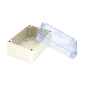 Petite boîte de jonction en ABS, boîtier électrique étanche IP65, vis et presse-joints inclus, petite boîte en plastique pour extérieur - Product Image 3