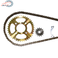 CQHZJ Harga Bagus Boxer BM150 428H 128L 14T 42T Kit Transmisi Rantai Sprocket untuk Bajaj