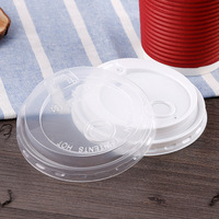Offre Spéciale couvercle transparent de 90mm matériau PP couvercle de tasse froide jetable