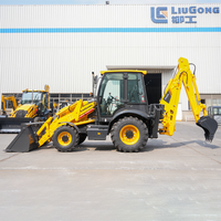 Kraftstoffsparender Liugong 4-Rad-Baggerlader ISO-Zertifizierter Mini-Traktor-Baggerlader zum Großhandelspreis