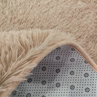 Tapis rectangulaire moderne en polyester beige étoile de mer, fabriqué à la machine, antidérapant avec envers en PVC, pour la maison