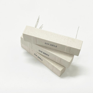 Résistance de ciment haute puissance 50W 1R/<span class=keywords><strong>2</strong></span>/3/4/5/6/8/10/12/20/25/100/200 <span class=keywords><strong>Ohm</strong></span>/1K2K différentes tailles pour des performances optimales - Product Image 2