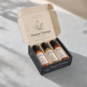 Custom Single Bottle Hot Sauce Packaging Gift Box Carrier Packaging 3 Pack Box for 5oz Hot Sauce Bottle - Product Image 2