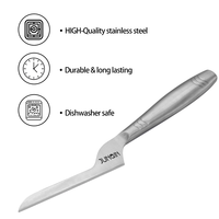Couteau à fromage souple en acier inoxydable Junqin - Durable, écologique, compatible lave-vaisselle, outil multifonctionnel pour la cuisine et les restaurants