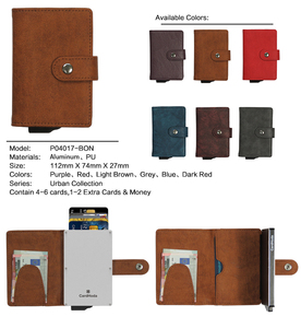 Cartera Delgada de 6 Pulgadas con Protección RFID Antirrobo, Tarjetero, Porta Tarjetas de Visita, Clip para Billetes, de PU y Nailon - Product Image 4