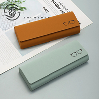 Étui à lunettes semi-rigide magnétique haut de gamme Huicheng, personnalisable, fait main en PU, logo personnalisé disponible, Easy Case