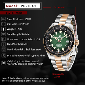 Reloj de Pulsera <span class=keywords><strong>PAGANI</strong></span> DESIGN 1649 de Alta Calidad, Envío Inmediato, Diseño Moderno, <span class=keywords><strong>Precio</strong></span> de Fábrica, Relojes de Cuarzo de Acero Inoxidable para Hombre - Product Image 5