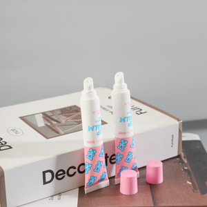 Tubos de bálsamo labial de 19 mm de diámetro, 5-20 ml, de plástico PE, tubos PCR con tapa abatible plana, logotipo personalizado, tubo cosmético vacío para brillo labial/bálsamo labial - Product Image 1