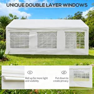 Trắng bên Lều <span class=keywords><strong>10</strong></span> '<span class=keywords><strong>x</strong></span> 20' nhiệm vụ nặng nề bên Lều lớn Tán lều, Sun <span class=keywords><strong>Shade</strong></span> nơi trú ẩn cho các bên, đám cưới, các sự kiện ngoài trời, BBQ - Product Image 2