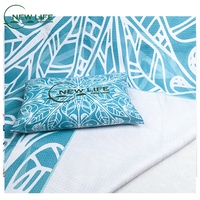 Serviette de plage gaufrée en microfibre à séchage rapide, personnalisable avec logo, prix avantageux – Meilleure vente
