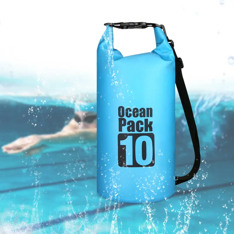 QIBU Custom 2L 3L 5L 10L 15L 20L 30L 40L 500D PVC ผ้าใบกันน้ำ Survival กระเป๋าเป้สะพายหลังกีฬากันน้ำ Ocean Pack กระเป๋า
