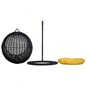 Wholesale Eco Friendly Warm Comfortable House Modern Cat Furniture Raised Hanging Rattan Swinging <b>Basket</b> Cat Pet Beds - Product Image 4