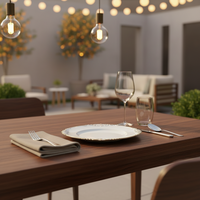 Assiettes de présentation dorées en acrylique incassable pour mariage et événements, design moderne végétal, vente en gros usine