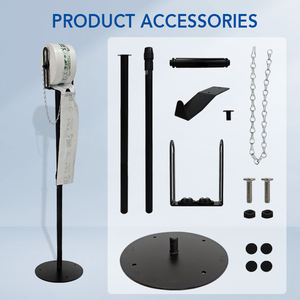 JH-Mech-Présentoir de sacs à provisions à angle d'angle amélioré et bien conçu, distributeur de sacs de produits en acier noir - Product Image 3