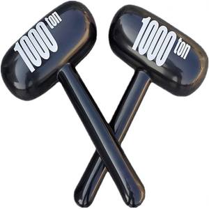 Ballon Marteau Gonflable MAKE WAVES ELI-B024, Jouet d'Halloween en PVC Noir, Flexible et Durable, 25,2x13,8 Pouces - Product Image 1
