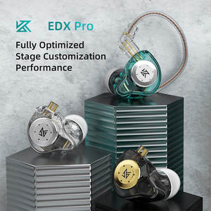 Écouteurs intra-auriculaires dynamiques KZ EDX <span class=keywords><strong>Pro</strong></span> 1DD HiFi Bass, moniteur intra-auriculaire filaire 3,5 mm, réduction de bruit ENC, cordon de 1,2 m, sport, privé - Product Image 6