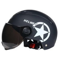 Beon 2205 Vintage Moto Casco de media cara para adultos Scooter y motocicleta Casco Piezas de bicicleta eléctrica